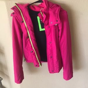 Hollister waterproof hooded snow/rain jacket